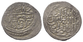 Rum-Seldschuken. Kaykubad III. bin Faramurz (696 - 702 H. / 1296 - 1302).

 Dirham (Silber). Ohne Jahr. Sarukavak.
Vs: Shahadah. Darunter Prägestät...