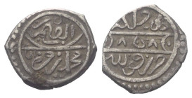 Karamaniden. Ibrahim (824 H. und 827 - 868 H. / 1421 und 1427 - 1463).

 Akce. 858 H. (als Vasall Mehmeds II.). Konya.
Vs: Ibrahim bin Mehmed Karam...
