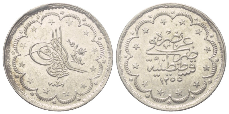 Osmanen. Abdülmecid (1255 - 1277 H. / 1839 - 1861).

 5 Kurush (Silber). 1255 ...