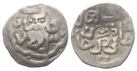 Goldene Horde (Juchiden). Jani Beg / Djanibek Khan (742 - 758 H. / 1341 - 1357).

 Dang (Silber). 753 H. (mit spätem Gegenstempel 'adil). Gulistan....