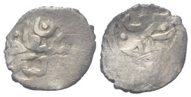 Goldene Horde (Juchiden). Kebek (816 H. / 1413 - 1414).

 Dang (Silber). 816 H. Azaq (Azak).
16 mm. 1,03 g. 

Zeno 125334.
 Selten. Dezentriert ...