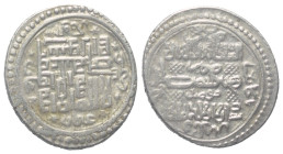 Ilkhaniden. Abu Sa'id (716 - 736 H. / 1316 - 1335).

 2 Dirhams (Silber). 33 kh. Mawsil (Mosul).
Typ H.

Vs: Shahadah und seitlich Namen der vier...