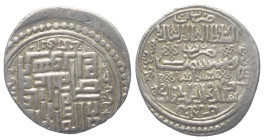 Ilkhaniden. Abu Sa'id (716 - 736 H. / 1316 - 1335).

 2 Dirhams (Silber). 33 kh. Sultaniya.
Typ H.

Vs: Shahadah und seitlich Namen der vier rech...