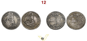 Sacro Romano Impero Erzherzog Sigismund Franz (1662-1665) XV Kreuzer 1664, Hall, AG. M.-T. 529 miglkiore di Bellissimo (target 80€)