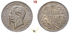 Regno d'Italia Vittorio Emanuele II (1861-1878) 10 Centesimi 1867 Torino. AG. Pagani 548. MIR 1092k., Fdc ex NAC 112, Milano 12/2018 n. 203; ex Negrin...