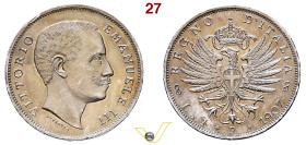Regno d'Italia Vittorio Emanuele III (1900-1946) 1 Lira 1907, AG. Pagani 767; leggera patina iridescente migliore di Splendido (target 80€)