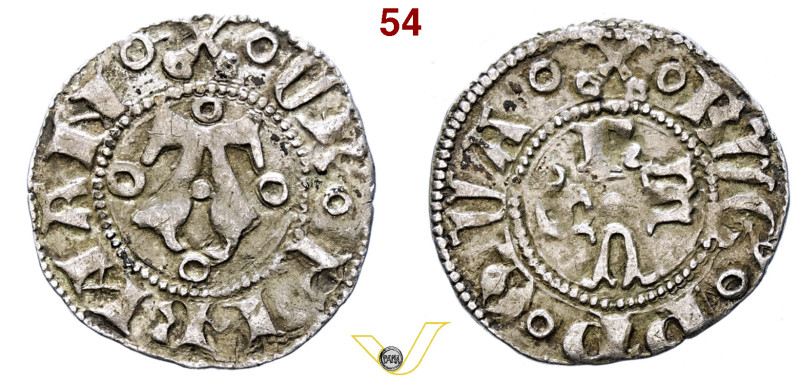 Eugenio IV (Gabriele Condulmer), (1431-1447) Bolognino Fermo, AR 0,97. D/EVG - P...