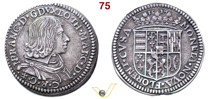 Gran Ducato di Toscana - Nicolò Francesco di Lorena, 1634-1635. Quarto di ducato...