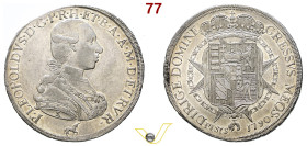 Gran ducato di Toscana Pietro Leopoldo di Lorena (1779-1789) Scudo da 10 Paoli o Francescone 1790, Firenze AG 27,12 g. MIR 385/6; CNI 182/4. bel metal...