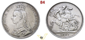 UK Regina Vittoria (1837-1901) Crown 1887 Londra AR g. 28,34 buon BB (target 50€)