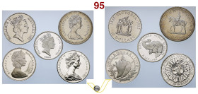 Commonwealth Regina Elisabetta II /1952-2022) Canada Dollaro centenario 1873-1972, AG (Fdc); Australia 10 dollari centenario Victoria 1835-1985, AG (F...