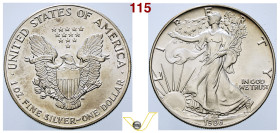US dollaro oncia 1986, AG. Fdc (target 20€)