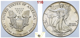 US dollaro oncia 1987, AG. Fdc (target 20€)