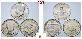 US 1/2 dollaro 1946 Booker T. Washington Memoria (Spl+); 1/2 Dollaro 1954 Carver Washington Commemorative (Spl+); 1/2 dollaro Kennedy 1776-1796 S (Fdc...