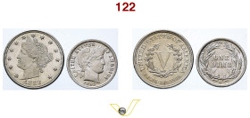 US V cents 1888 Liberty head (Spl+); 1 Dime 1892 O New Orleans (Spl). Le due in argento (2) (target 50€)