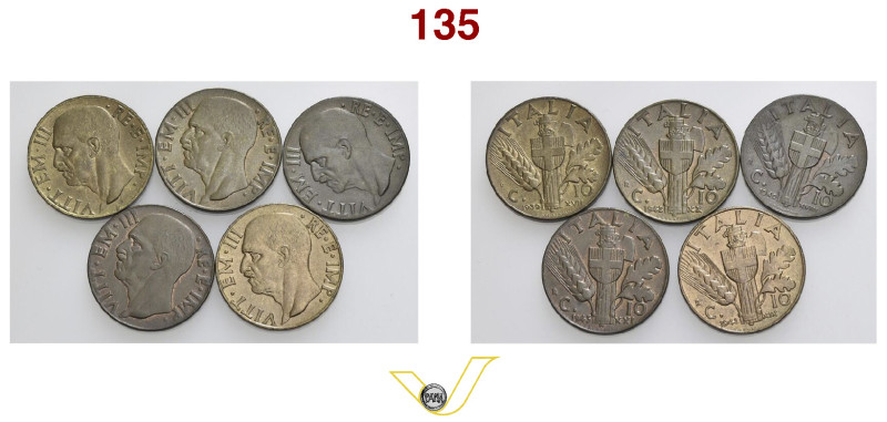 REGNO d'ITALIA - Vittorio Emanuele III (1900-1946)
10 Centesimi 1939 A. XVII, br...