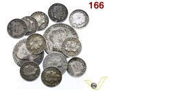 Regno d'Italia Napoleone I (1805-1814) lotto di monete in argento 2 Lire 1811 Venezia; Lira 1811 M, 10 soldi 1811 M; 5 soldi 1809 M; 5 soldi 1810 M; 5...