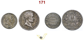 Impero Francese (1804-1814) 1 Franco 1812 U Turin, AG gr. 4,92 Rara q. Bellissimo e 1/2 Franco 1811 U Turin, AG (MB) (2) (target 300€)