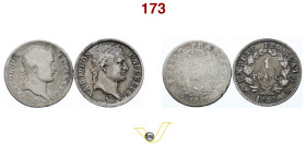 Impero Francese (1804-1814) 1 Franco 1811 B Rouen (MB); 1 Franco 1811 B Rouen (D) in argento (2) (target 30€)