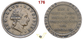 Repubblica Francese Napoleone Primo Console (1799-1804) Saggio monetale per l'utilizzo delle nuove macchine AN 8. CU 8,807. Mazard 614c (R3); Bramsen ...