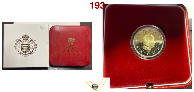 Principato di Monaco Principe Albert II (2005- ) 2 euro 2010 bimetallico in conf...
