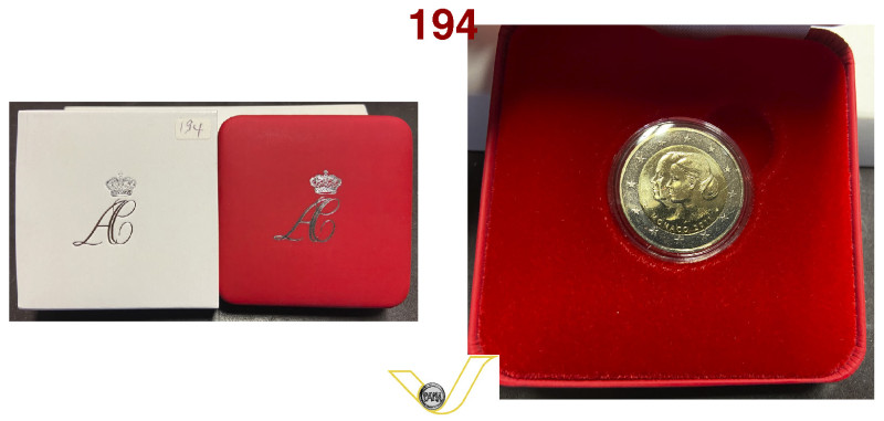 Principato di Monaco Principe Albert II (2005- ) 2 euro Bi-Metallic 2011 Matrimo...