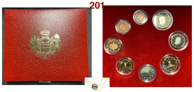 Principato di Monaco Principe Albert II (2005- ) Serie euro BE 2006, 8 monete in confezione originale Fdc/Fs (target 200€)