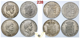 Regno delle due Sicilie Ferdinando II (1830-1859) Napoli: 120 grana 1854 (q.Spl); 120 grana 1852 (BB+); 120 grana 1841 (BB); 120 grana 1840 (BB) tutte...