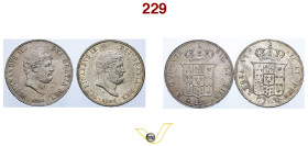 Regno delle due Sicilie Ferdinando II (1830-1859) 120 grana 1856 Napoli, AG, e 120 Grana 1859 Napoli, AG. Spl (2) (target 100€)