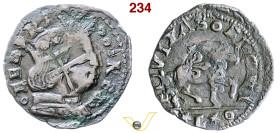 Regno di Napoli Federico III d'Aragona (1496-1501) Cavallo -CU (g 1,63). MIR 110/10 Vall-llosera e Tarrés N. 337a. Interessante e chiara ribattitura s...