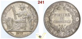 Indocina Francese (1901-1931) Piastre de Commerce 1927 Paris, AG 26,98 g. Fdc (target 100€)