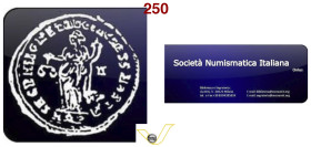 Società Numismatica Italiana quota associativa 2023 con volume RIN 2022 e 2021, e due volumi della collana di numismatica, medaglia in bronzo celebrat...
