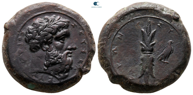 Sicily. Syracuse. Timoleon and the Third Democracy 344-317 BC. 
Hemidrachm Æ
...