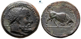 Sicily. Tauromenion circa 275-216 BC. Bronze Æ
