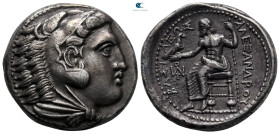 Kings of Macedon. Amphipolis. Philip III Arrhidaeus 323-317 BC. in the name and types of Alexander III. Struck under Antipater, circa 320-319 BC. Tetr...
