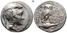 Attica. Athens circa 165-142 BC. Dioge-, Pose-, Hermokra-, magistrates. Tetradrachm AR. New Style Coinage