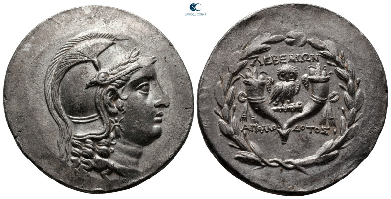 Ionia. Lebedos circa 160-140 BC. Apollodotos, magistrate
Tetradrachm AR

31 m...