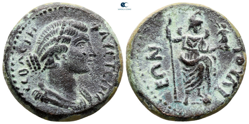 Phrygia. Iulia. Faustina II AD 147-175. 
Bronze Æ

26 mm, 9,12 g

ΦΑΥϹΤƐΙΝΑ...