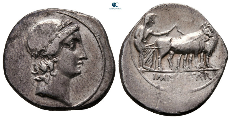 The Triumvirs. Octavian 30-29 BC. Struck autumn 30 - summer 29 BC. Mint in Italy...