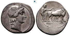 The Triumvirs. Octavian 30-29 BC. Struck autumn 30 - summer 29 BC. Mint in Italy (probably Roem). Denarius AR