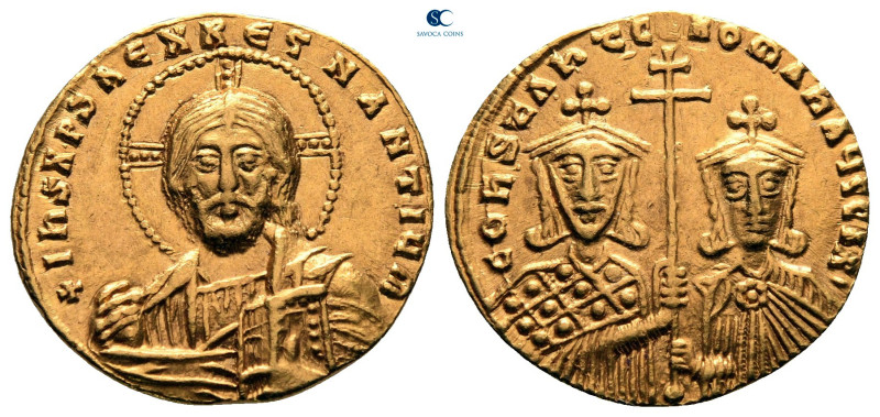 Constantine VII Porphyrogenitus with Romanus II AD 913-959. Constantinople
Hist...