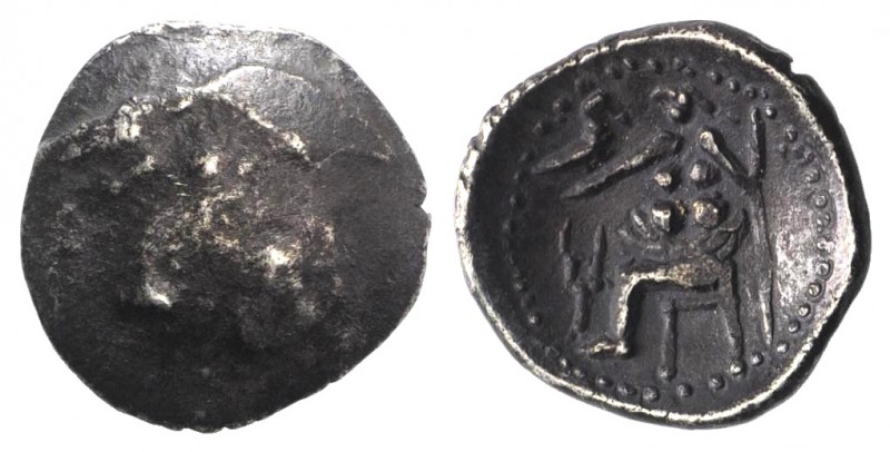 Celtic, Eastern Europe, c. 3rd-2nd century BC. AR Drachm (17mm, 3.66g, 12h). Imi...
