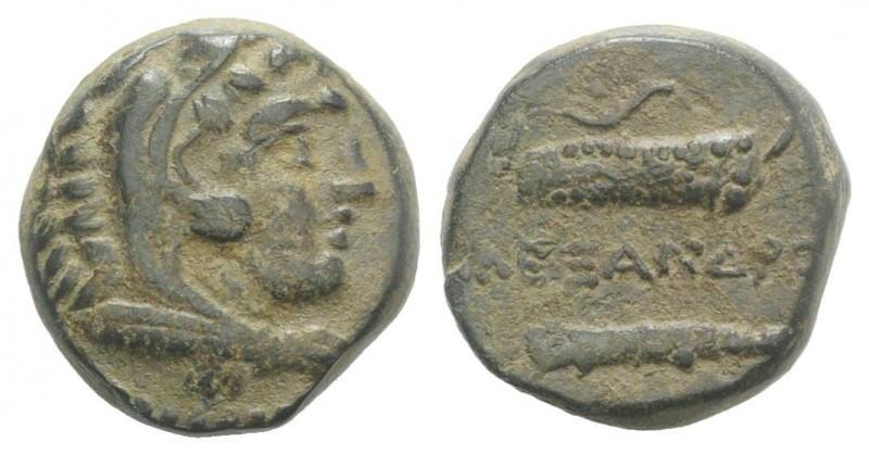 Kings of Macedon. Alexander III ‘the Great’ (336-323 BC). Æ (15mm, 6.95g, 4h). U...