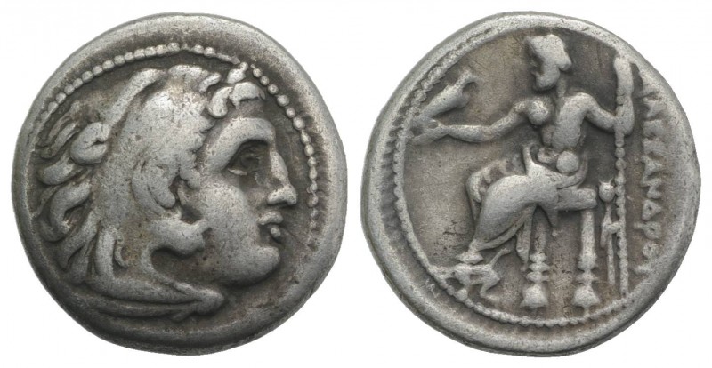 Kings of Macedon, Philip III (323-317 BC). AR Drachm (18mm, 4.08g, 12h). Magnesi...
