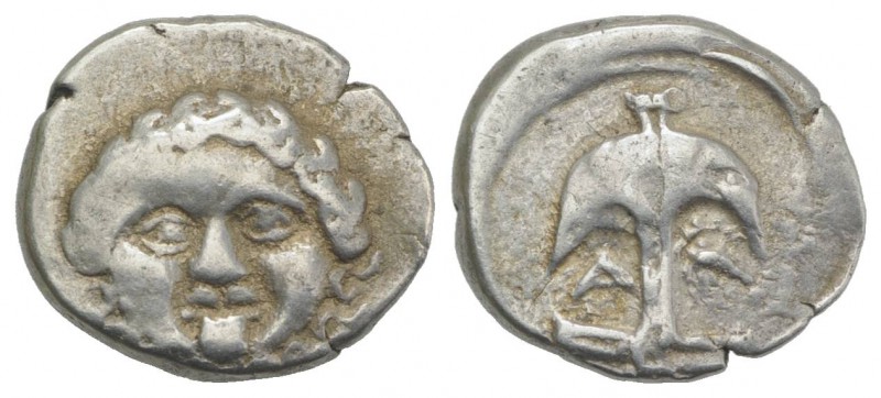 Thrace, Apollonia Pontika, late 5th-4th centuries BC. AR Drachm (14mm, 2.89g, 6h...