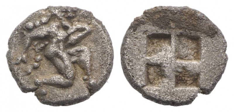 Island of Thrace, Thasos, c. 500-480 BC. AR Trihemiobol (11mm, 1.00g). Archaic s...