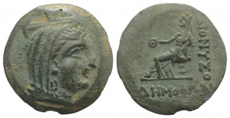 Moesia Inferior, Dionysopolis, 3rd-1st centuries BC. Æ (23mm, 7.60g, 12h). Demop...