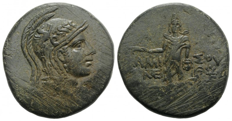 Pontos, Amisos. temp. Mithradates VI, c. 85-65 BC. Æ (31mm, 19.36g, 12h). Head o...