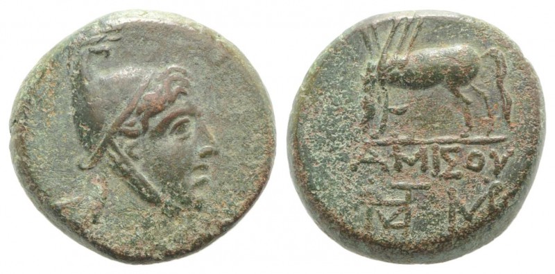 Pontos, Amisos, time of Mithradates VI, c. 85-65 BC. Æ (23mm, 12.48g, 1h). Helme...