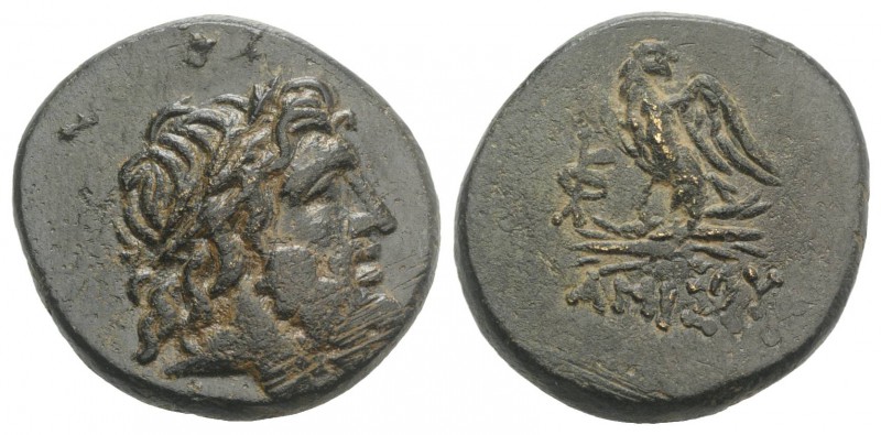 Pontos, Amisos, time of Mithradates VI, c. 85-65 BC. Æ (23mm, 8.40g, 1h). Laurea...